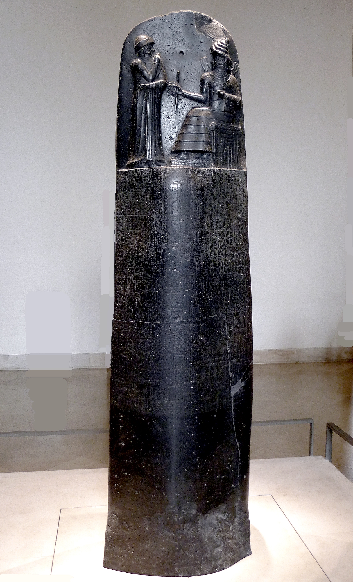 The stele of the Code of Hammurabi (c. 1754 BCE), which among ~282 laws regulated the sale and pricing of beer.